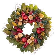 Load image into Gallery viewer, Pinecone & Pomegranate Wreath