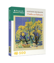 Load image into Gallery viewer, Gustave Baumann: Cholla and Sahuaro 500pc Puzzle