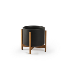 Load image into Gallery viewer, The Eight Ceramic Planter & Stand