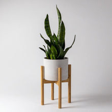 Load image into Gallery viewer, Adjustable Bamboo Plant Stand