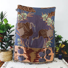 Load image into Gallery viewer, Cranes Tapestry Blanket
