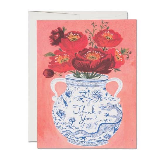 Dragon Vase Card