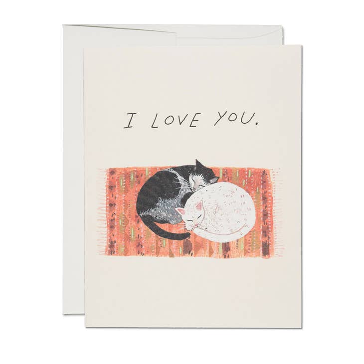 Cat Cuddle Love Card