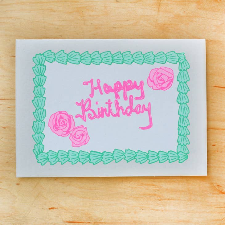 Birthday Sheet Cake Card
