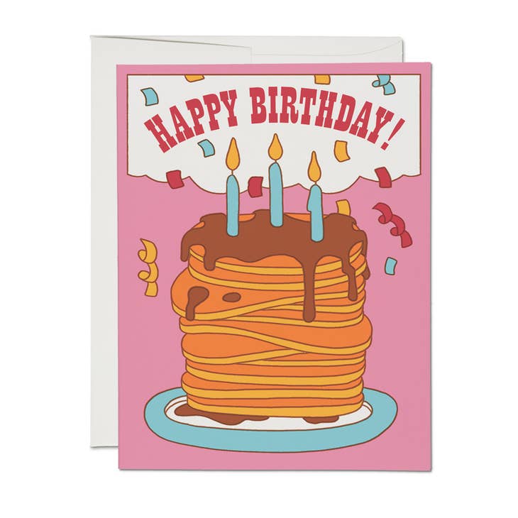 Pancake Birthday Card