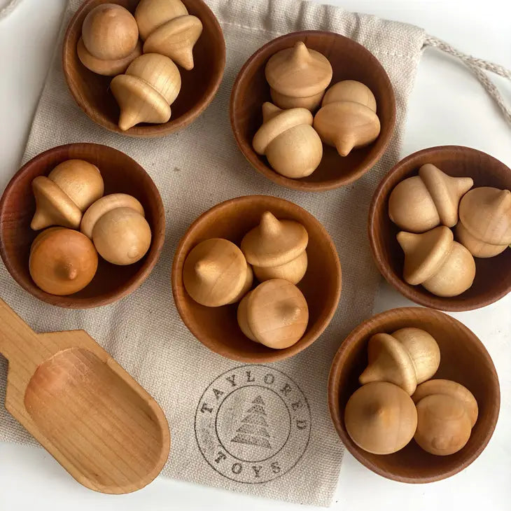 Set/3 Acorns w/ Bowl