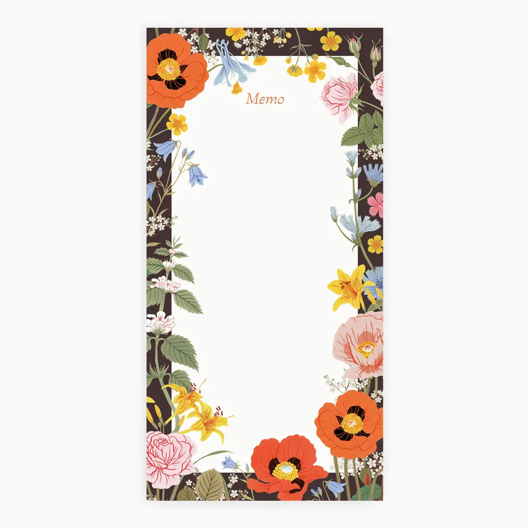 Wild Flowers Memo Notepad