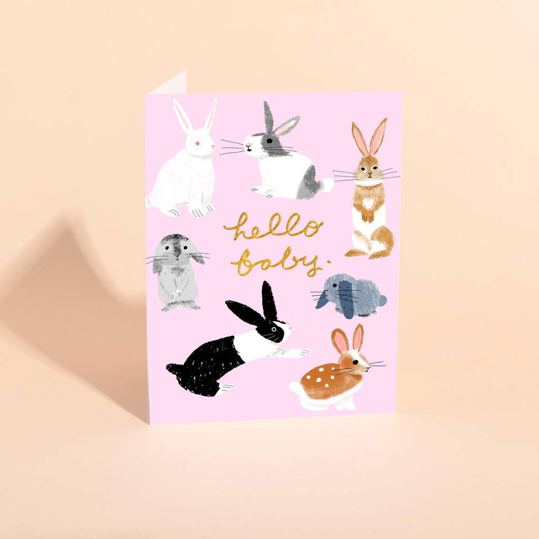 Usagi Three Baby Card