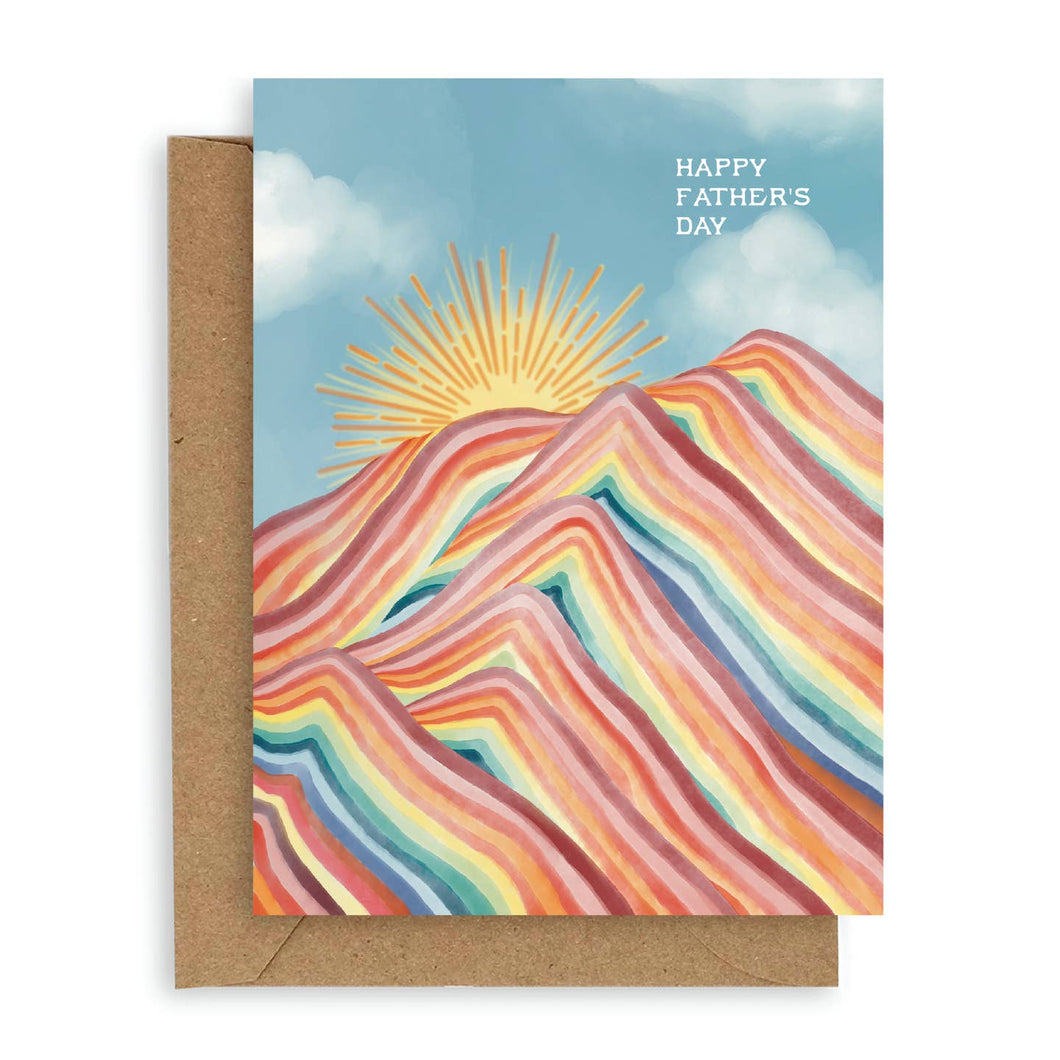 Mountains Happy Father's Day Card