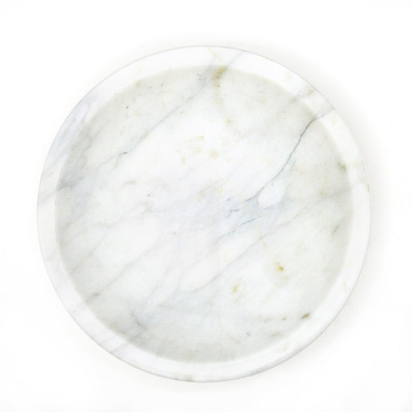 Round White Marble Bowl – Geometry Garden & Floral Shop