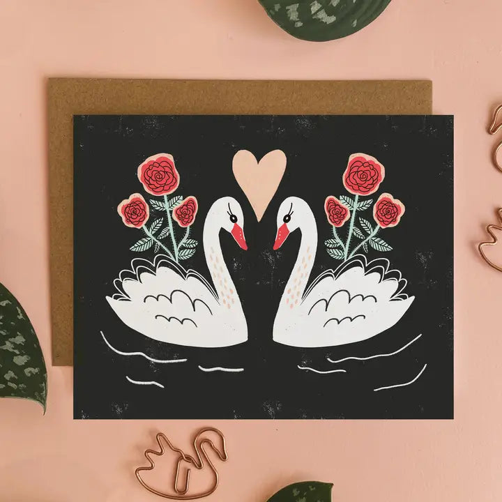 Swan Love Card