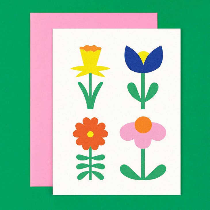 Gang of Fleurs No. 1 Blank Card