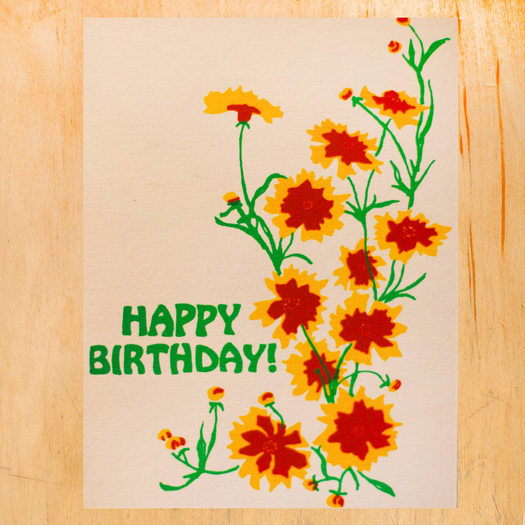 Birthday Coreopsis Card