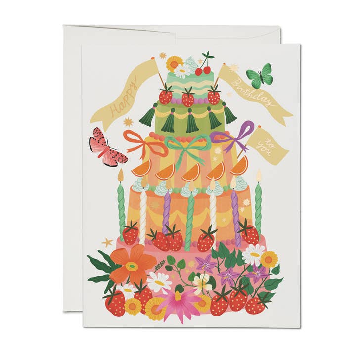 Whimsical Cake Card