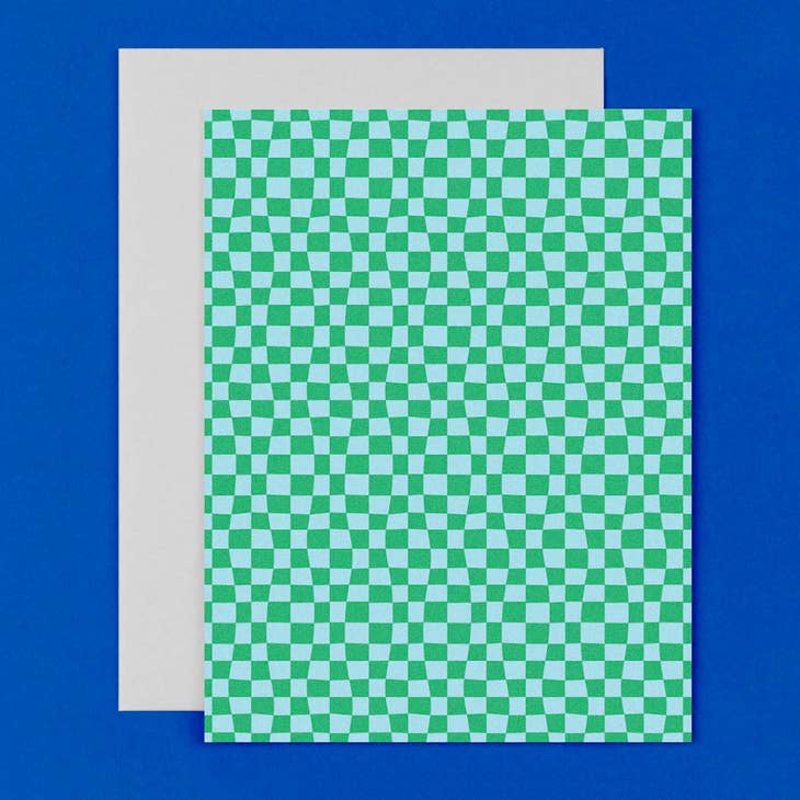 Chunky Checker Blank Pattern Card