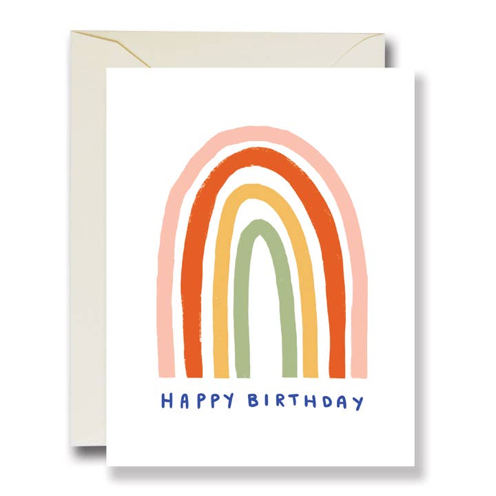 Happy Birthday Simple Rainbow Card