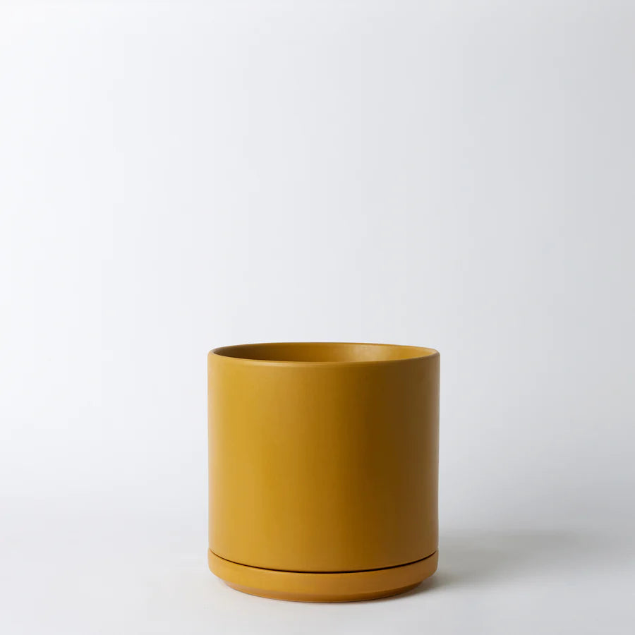 Ceramic Cylinder with Saucer