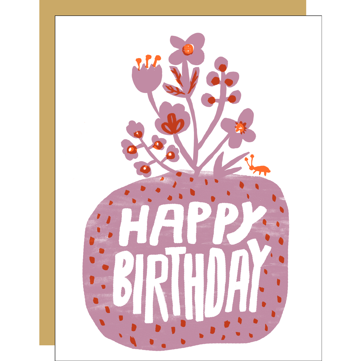 Roots Floral Birthday Card – Geometry Garden & Floral Shop