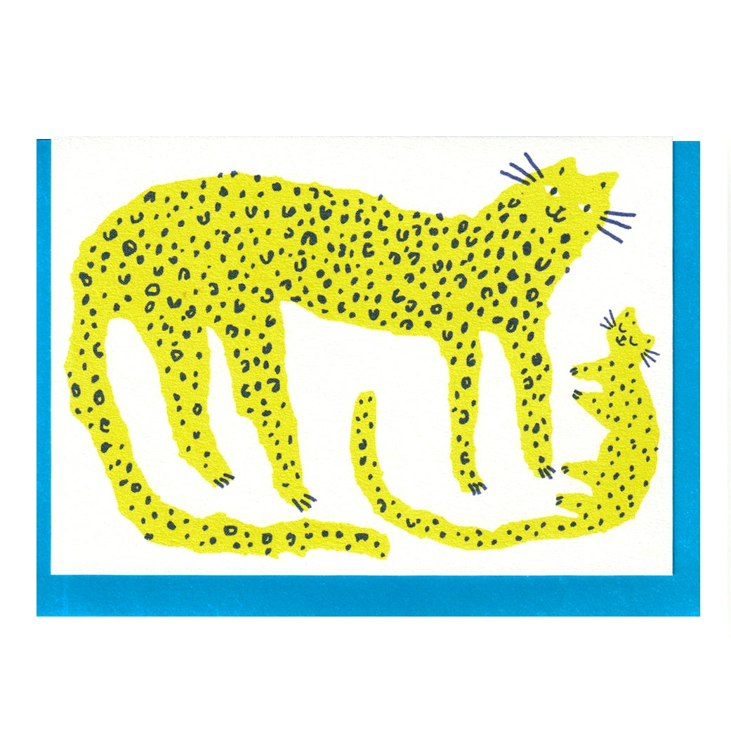Leopard & Cub Card