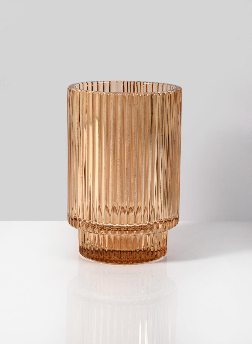 Pleated Glass Vase