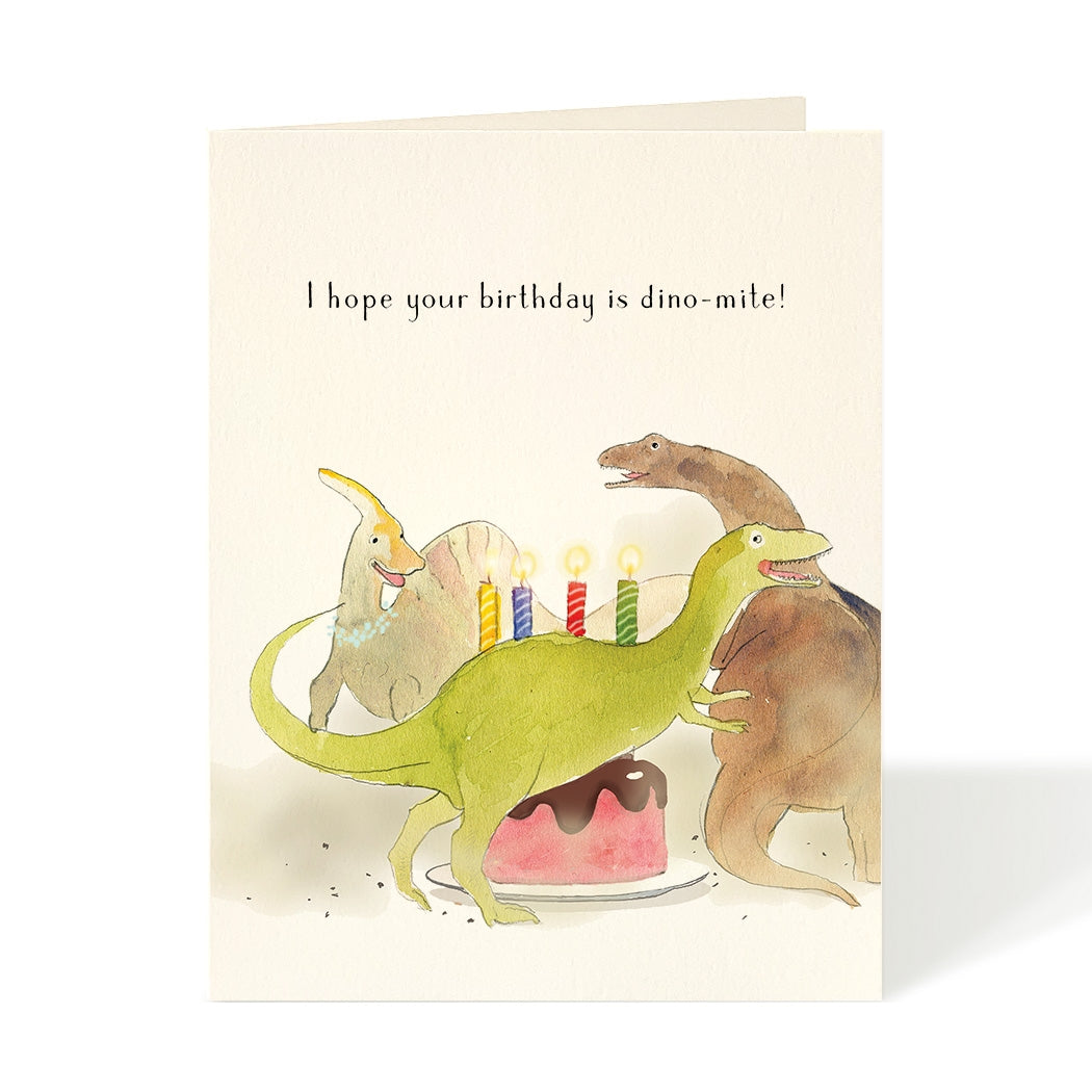 Jurassic Romp Birthday Card