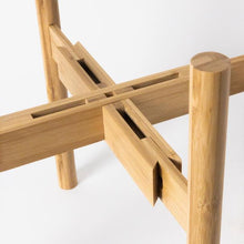 Load image into Gallery viewer, Adjustable Bamboo Plant Stand
