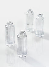 Load image into Gallery viewer, Pleated Glass Bottle Bud Vase

