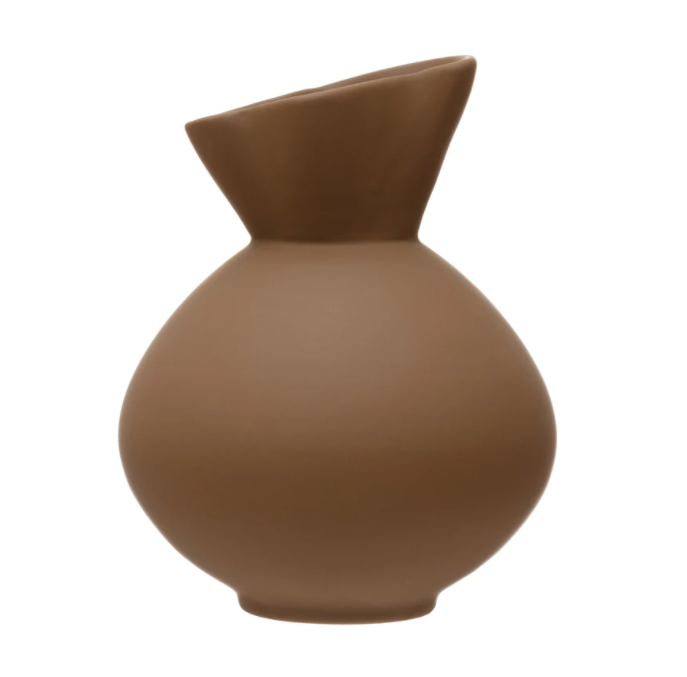 Tapered Stoneware Vase
