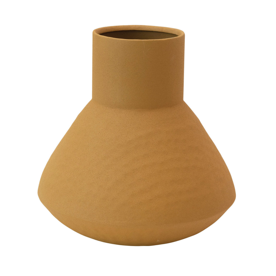 Textured Metal Vase