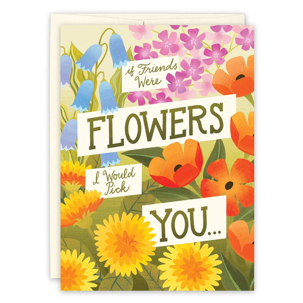 Friendship Flowers Birthday Card